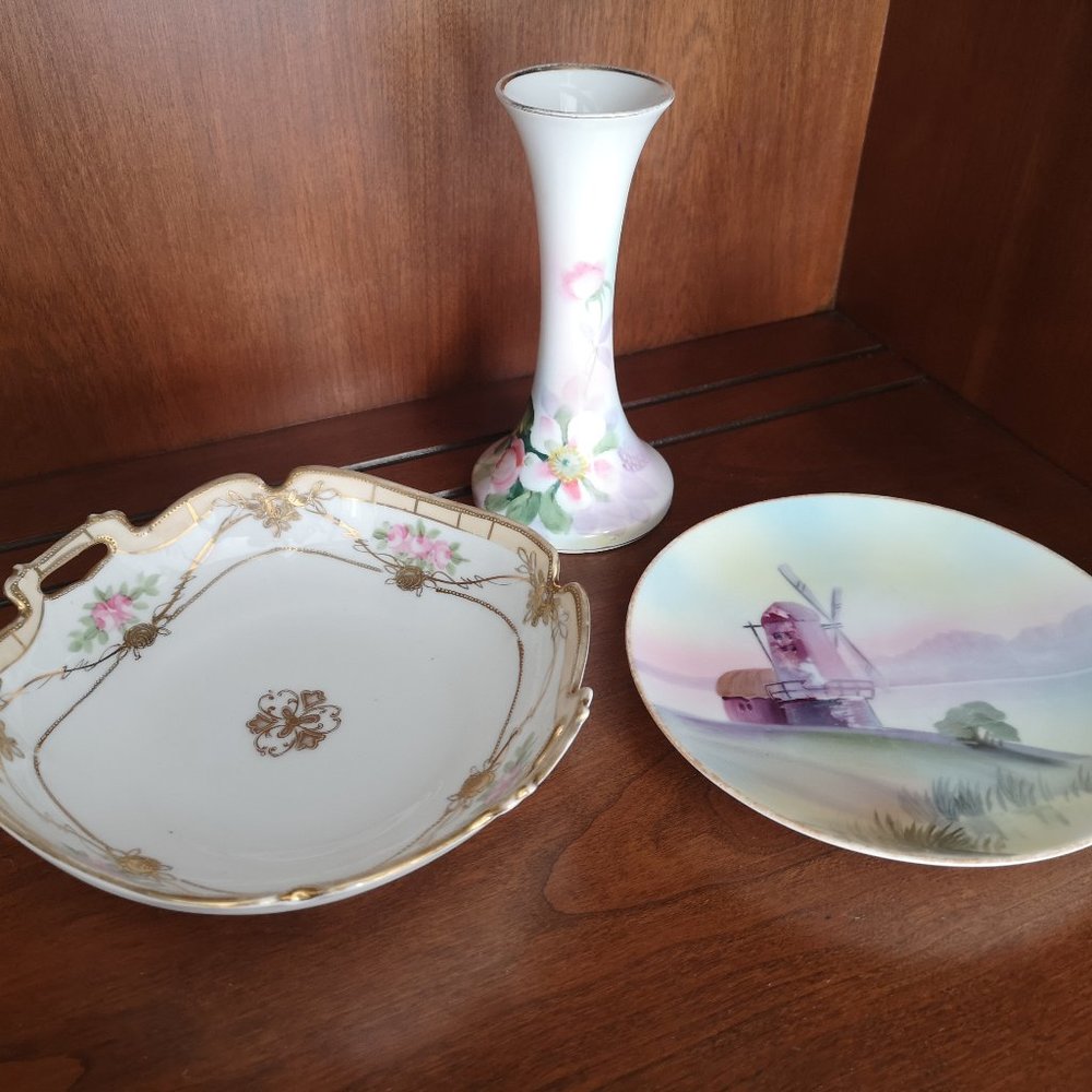 1920 Nippon hand painted fine bone